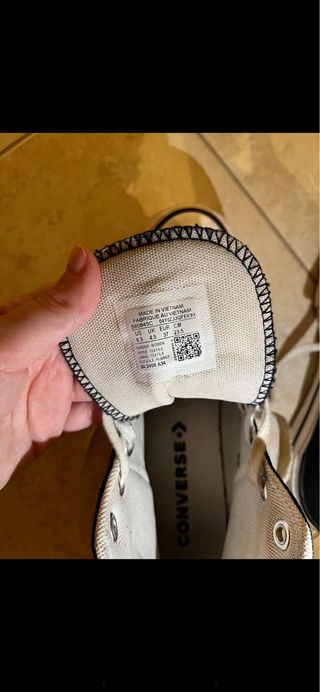 Converse platform alte nere con lacci