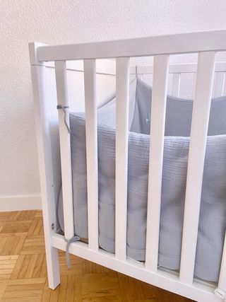 Cuna+ colchon blanca SUNDVIK de Ikea
