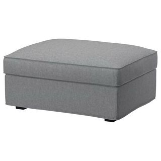 Reposapiés Puff Gris con Almacenaje