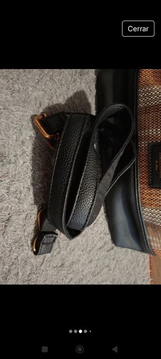 Bolso David Jones negro y tonos marrones 