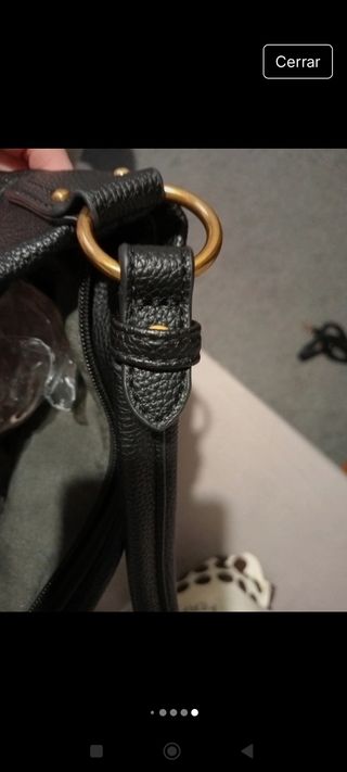 Bolso David Jones negro y tonos marrones 