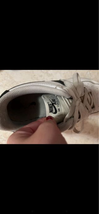 Scarpe Nike Air Force 1 Bianche Logo Nero