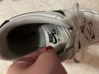 Scarpe Nike Air Force 1 Bianche Logo Nero