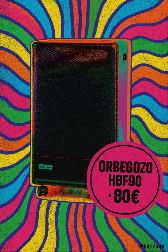 estufa Obergozo hbf90 llama azul 