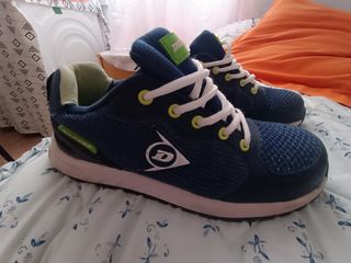 Zapatos de trabajo Dunlop azules y verdes