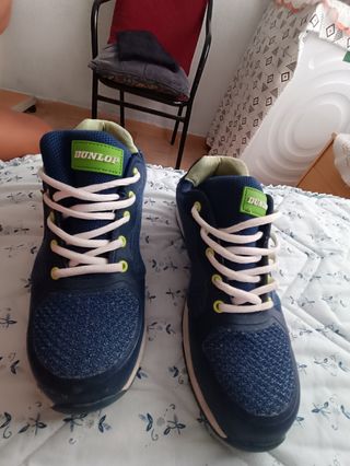Zapatos de trabajo Dunlop azules y verdes