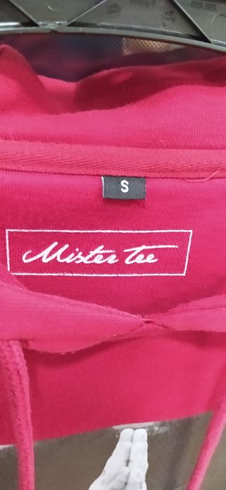 Sudadera Mister Tee Roja Talla S