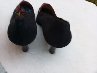 Zapatos LUJANS Piel Negro y Rojo