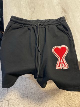 Pantalón corto AMI Paris Negro