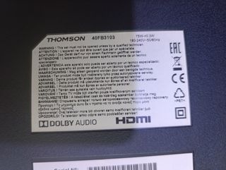 TV Thomson para piezas, 40''