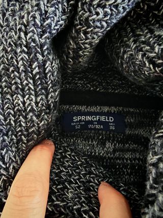Jersey de cuello alto con cordones
