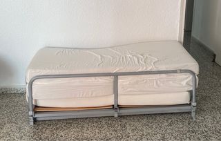 Puff Cama 135cm Gris