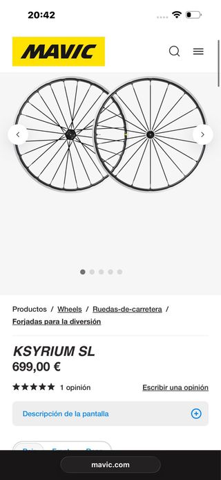Ruedas Mavic Ksyrium SL