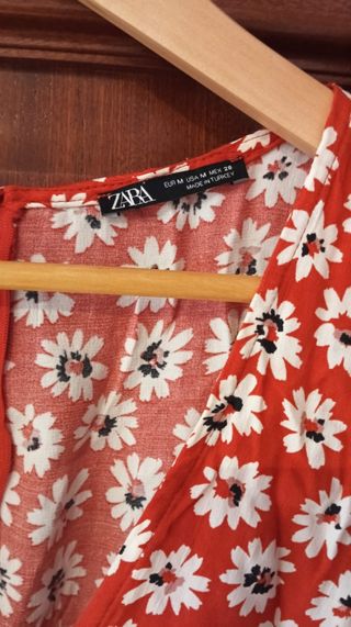 Mono corto Zara estampado flores
