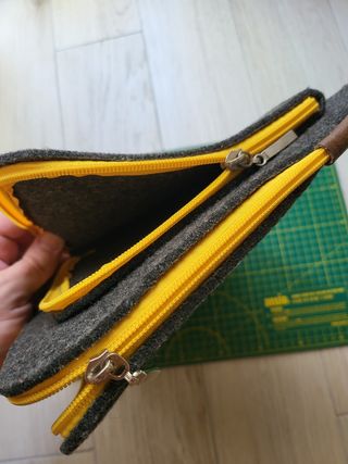 Funda portátil 13 felpa cremallera
