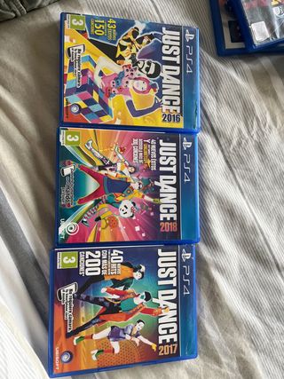 Lote Just Dance 2016, 2017, 2018 PS4
+Sing 2016