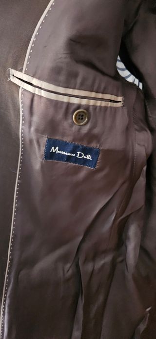 Americana Massimo Dutti Marrón