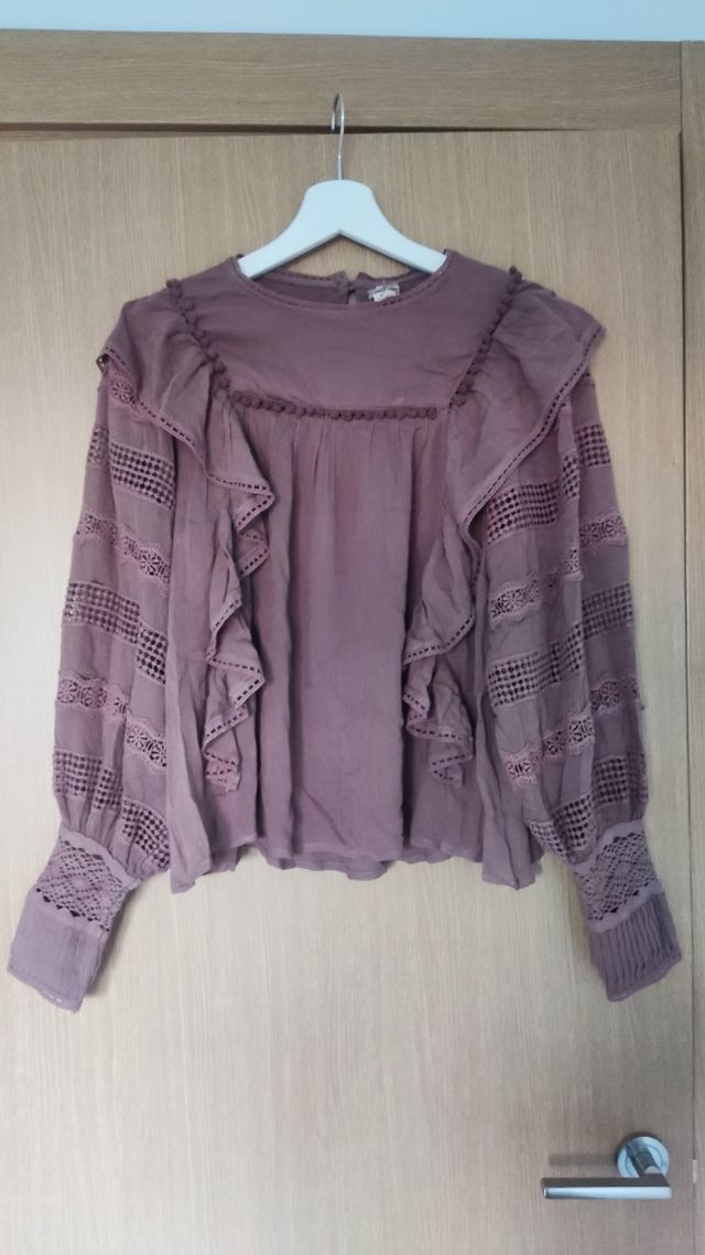 Camisa Nekane romántica