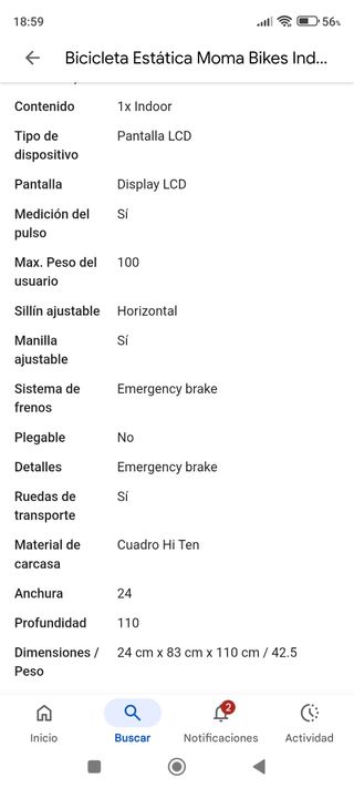 Bici Spinning Profesional Moma Indoor 24