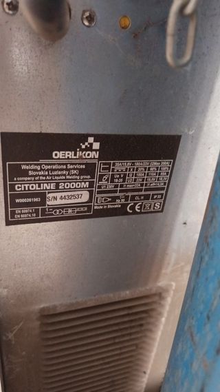 Soldadora Oerlikon Citoline 2000M y SolwendingTRK3