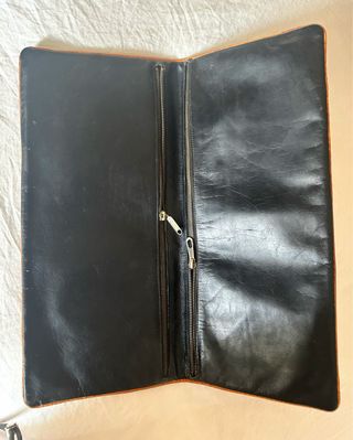 Portadocumentos vintage de piel serpiente