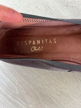 Manoletinas Hispanitas Marrón y Plata