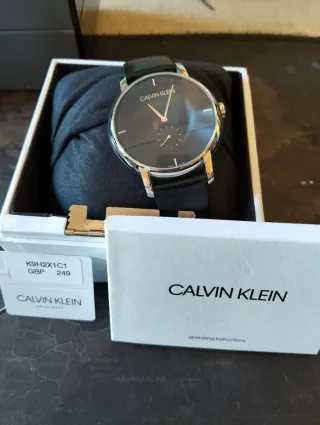 Reloj Calvin Klein Negro y Plateado Hombre