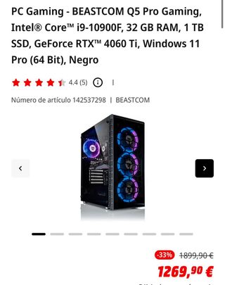 PC Gamer i9 + RTX 4060 Ti