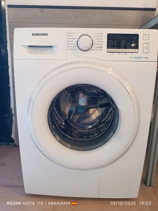Lavadora Samsung ecobubble 8.0kg