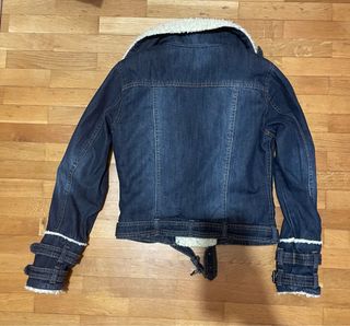 Chaqueta vaquera MNG con borrego