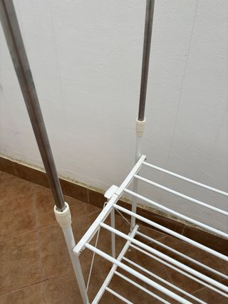 Perchero Plegable Ropa o jardín Metal y Plástico
