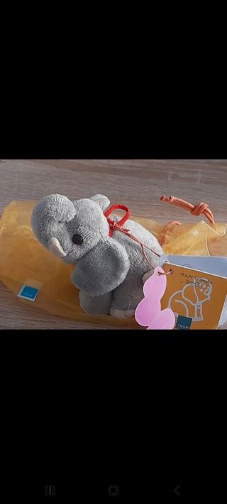 Mini peluche elefantino con cuore