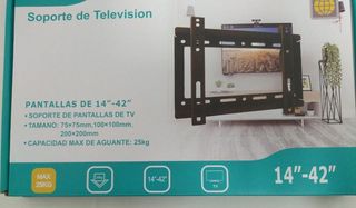 Soporte tv fijo 14-42" nuevo en caja