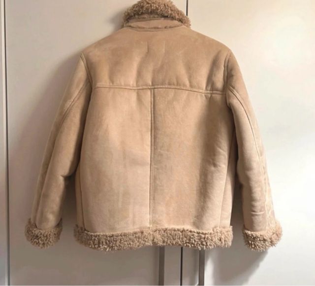 Giacca morbida beige/marrone