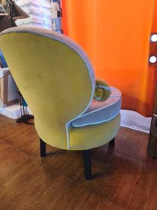 Sillón Frances Eugenia Beige y Amarillo