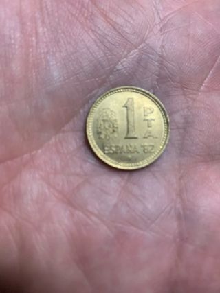 Moneda 1 Peseta 1982 Rey Juan Carlos I