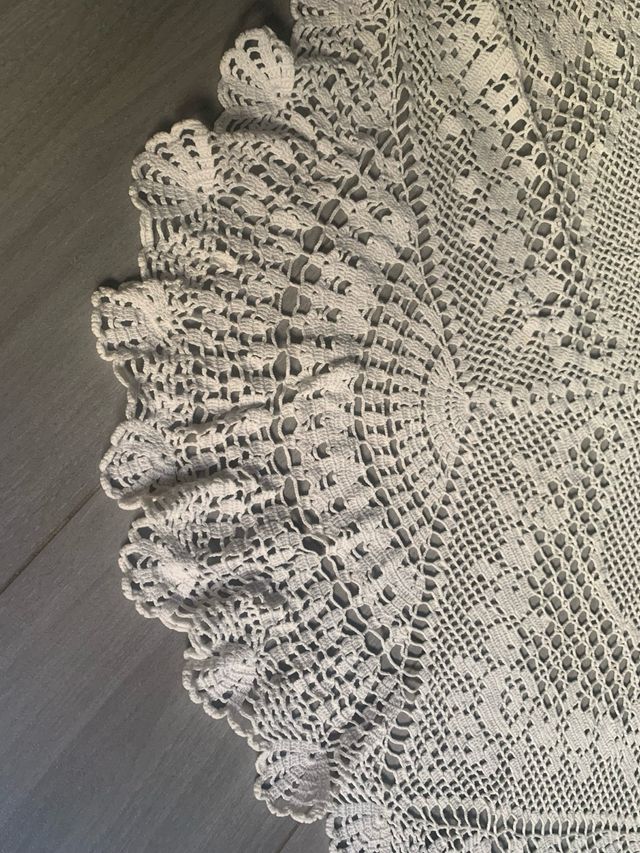 Tapete de mesa blanco