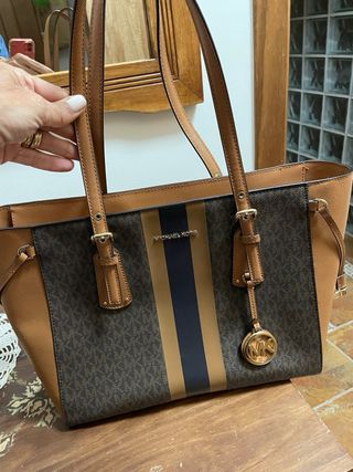 Bolso Michael Kors Marrón y Dorado
