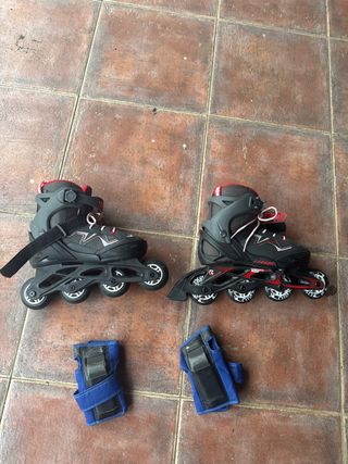 Patines Oxelo Talla 38-41 + Protecciones