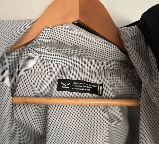 Giacca impermeabile Salewa nera