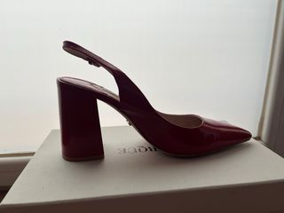 Zapatos Salón Uterqüe Piel Rojo T38