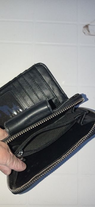 Portafoglio donna nero con stella