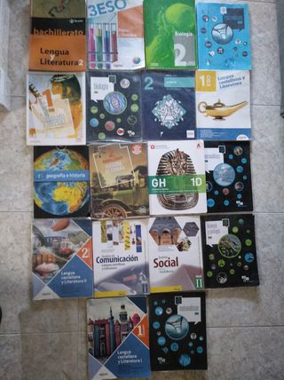 LIBROS DE TEXTO ESO, BACHILLERATO,VARIOS, VER FOTO