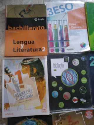 LIBROS DE TEXTO ESO, BACHILLERATO,VARIOS, VER FOTO