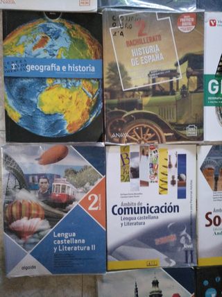 LIBROS DE TEXTO ESO, BACHILLERATO,VARIOS, VER FOTO
