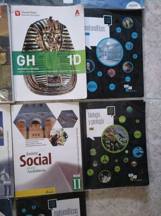 LIBROS DE TEXTO ESO, BACHILLERATO,VARIOS, VER FOTO