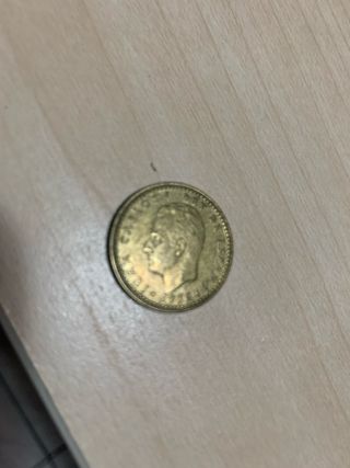 Moneda 1 Peseta 1975 Carlos Rey