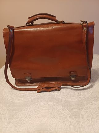 Maletín Vintage Cuero Marrón
