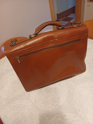Maletín Vintage Cuero Marrón