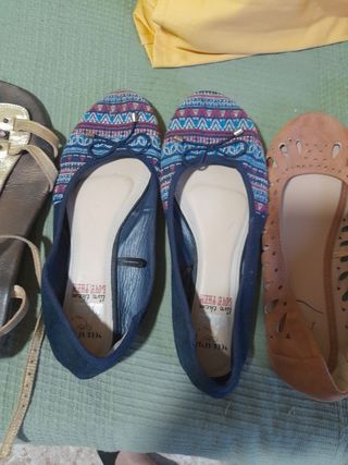 Lote 4 pares zapatos mujer Talla 39